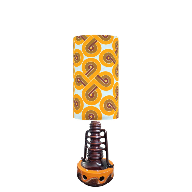 Lampshade Nine H60 D33cm - mid-century style fabric