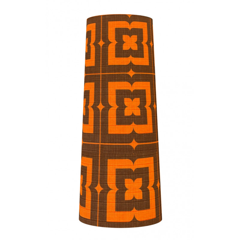 Abat-jour Alba H90 D40 D31 - tissu vintage 70's Abat-jour Alba H90 D40 D31 - tissu vintage 70's