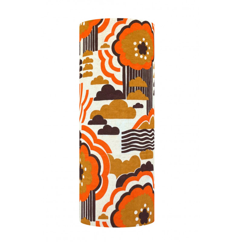 Lampshade Tower flower H75 D30cm - 70's fabric Lampshade Tower flower H75 D30cm - 70's fabric