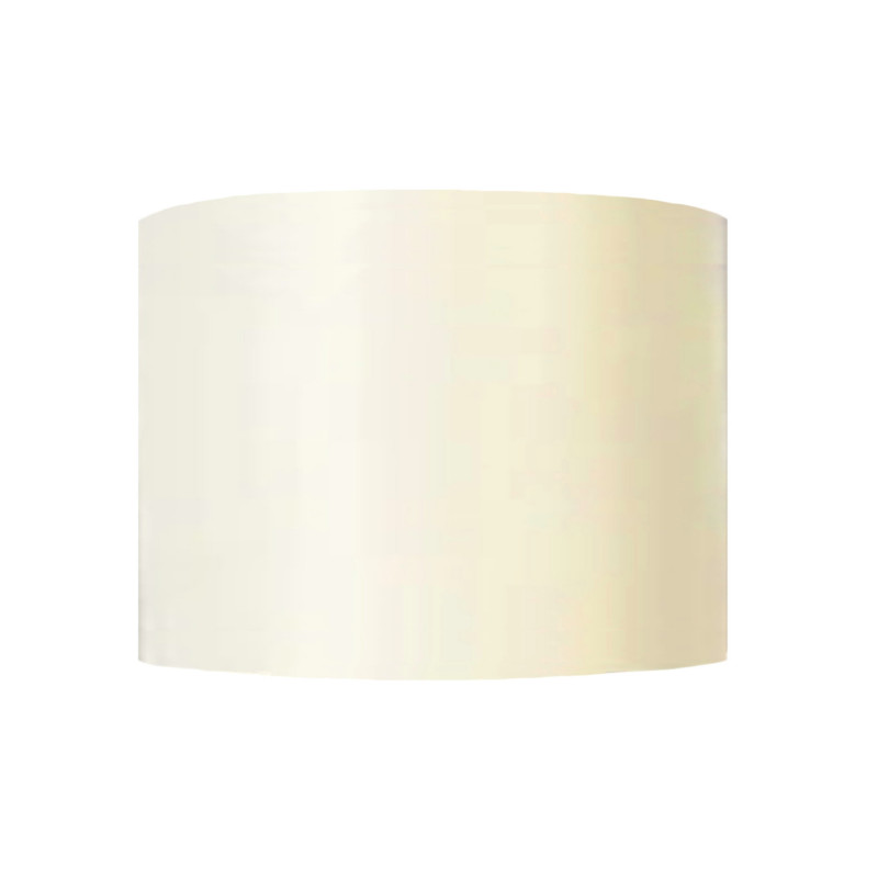 Abat-jour uni chintz ivoire ovale H25 L35x25