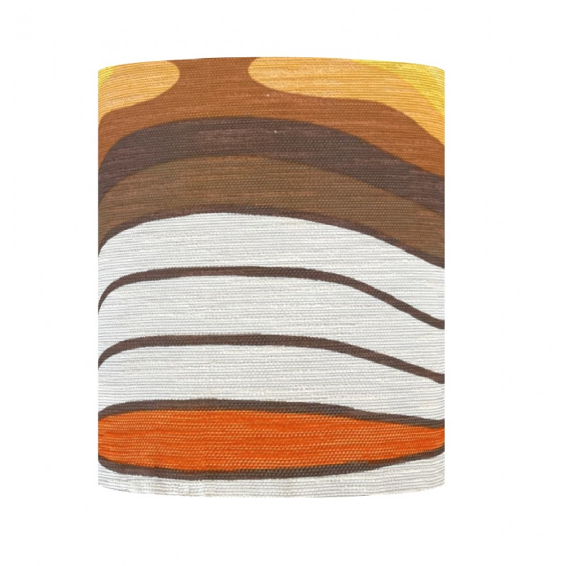 Abat-jour Nervure H40 D35 - tissu vintage Abat-jour Nervure H40 D35 - tissu vintage