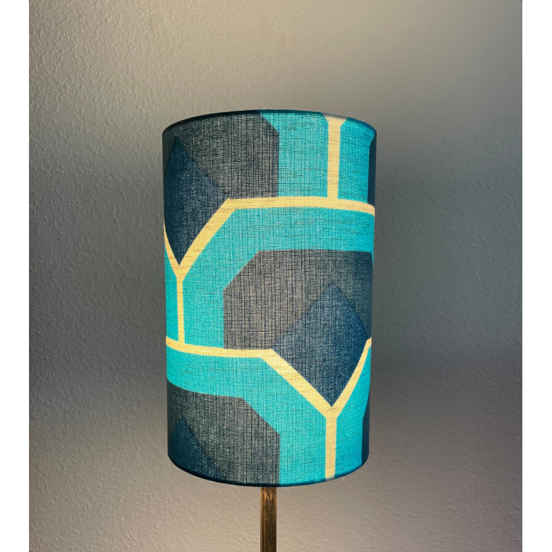 Lampshade Iroise H25 D16cm - mid-century fabric