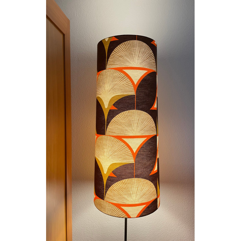 Abat-jour Pissenlit H80 D35 D30 - tissu vintage