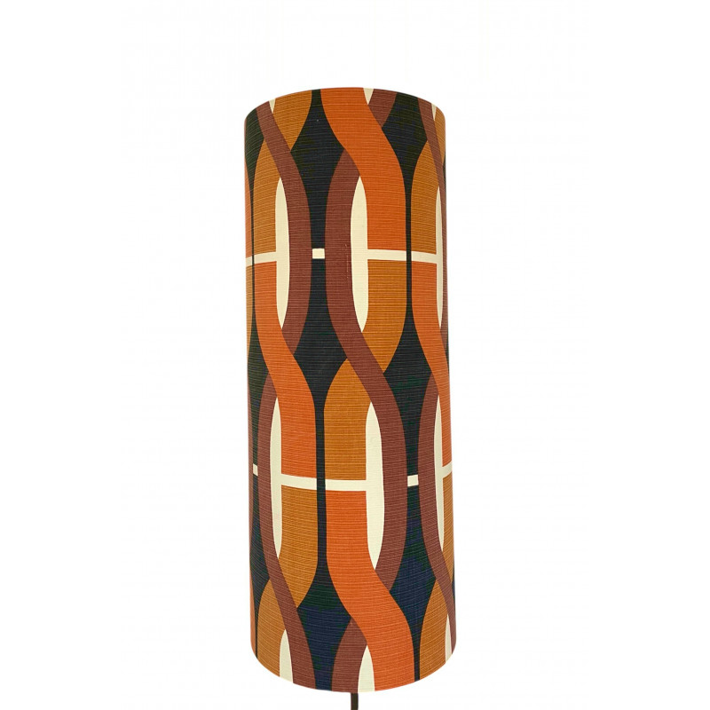 Lampshade Claire-voie H75 D30cm - mid-century fabric