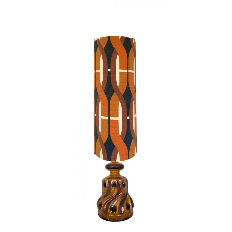 Lampshade Claire-voie H75 D30cm - mid-century fabric