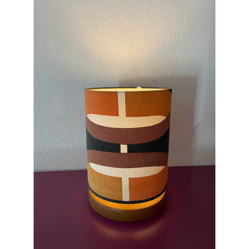 DeskLamp Lamp'angel Claire-voie H28 D20cm - mid-century fabric