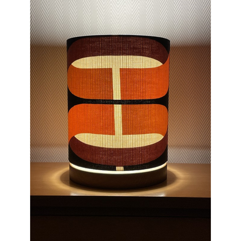 DeskLamp Lamp'angel Claire-voie H28 D20cm - mid-century fabric