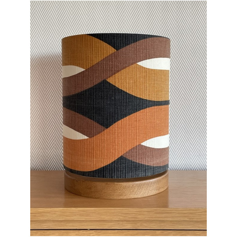 DeskLamp Lamp'angel Claire-voie H28 D20cm - mid-century fabric
