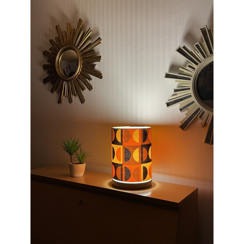 Desklamp  Lamp'angel Moma H30 D20cm - mid-century fabric