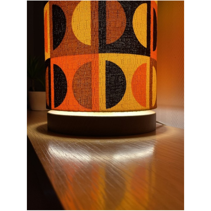 Desklamp  Lamp'angel Moma H30 D20cm - mid-century fabric