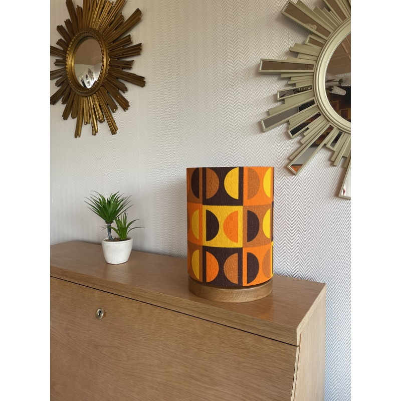 Desklamp  Lamp'angel Moma H30 D20cm - mid-century fabric