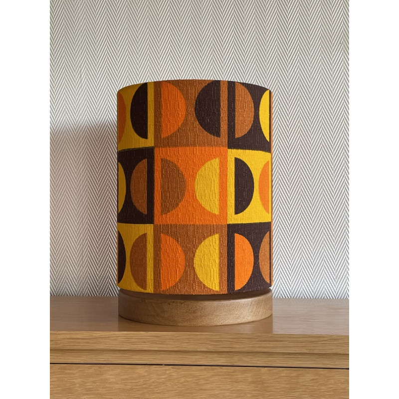 Desklamp  Lamp'angel Moma H30 D20cm - mid-century fabric