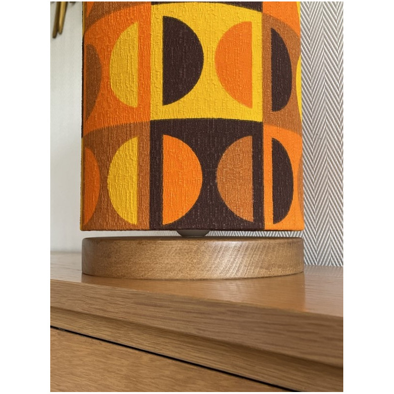 Desklamp  Lamp'angel Moma H30 D20cm - mid-century fabric