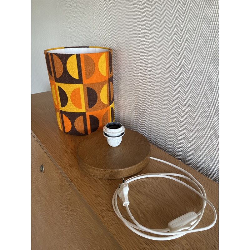 Desklamp  Lamp'angel Moma H30 D20cm - mid-century fabric