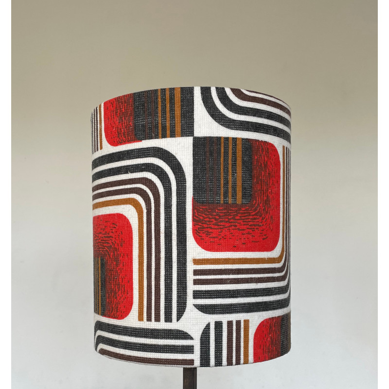 Lampshade Tripoli H23 D20cm mid-century fabric