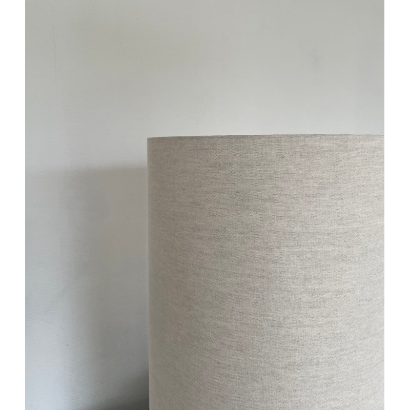 Lampshade white linen H50 D30