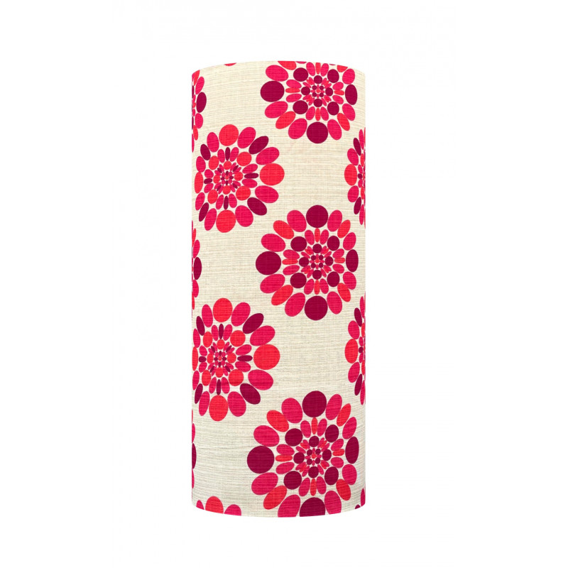 Lampshade Dolly red H80 D35cm - vintage fabric Lampshade Dolly red H80 D35cm - vintage fabric