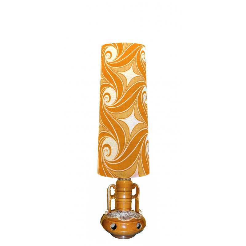Abat-jour Vortex H80 D35 D30 - Tissu années 70 Abat-jour Vortex H80 D35 D30 - Tissu années 70