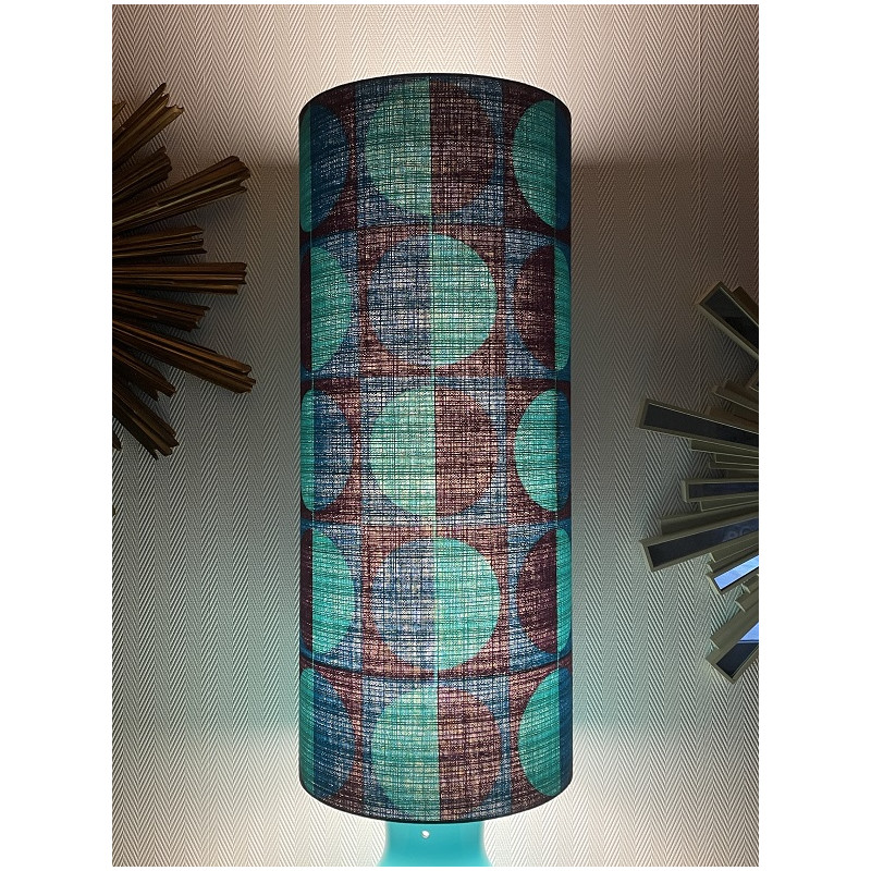 Lampshade Stockholm H75 D30cm - 70's fabric