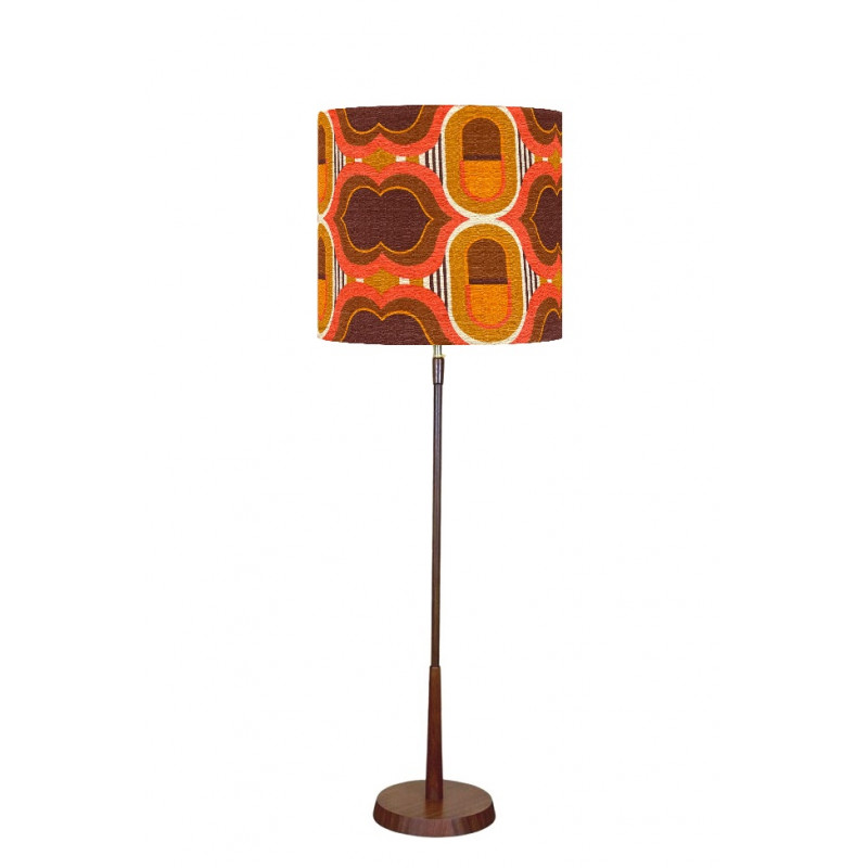Lampshade Lips H38 D45cm - vintage 70s fabric