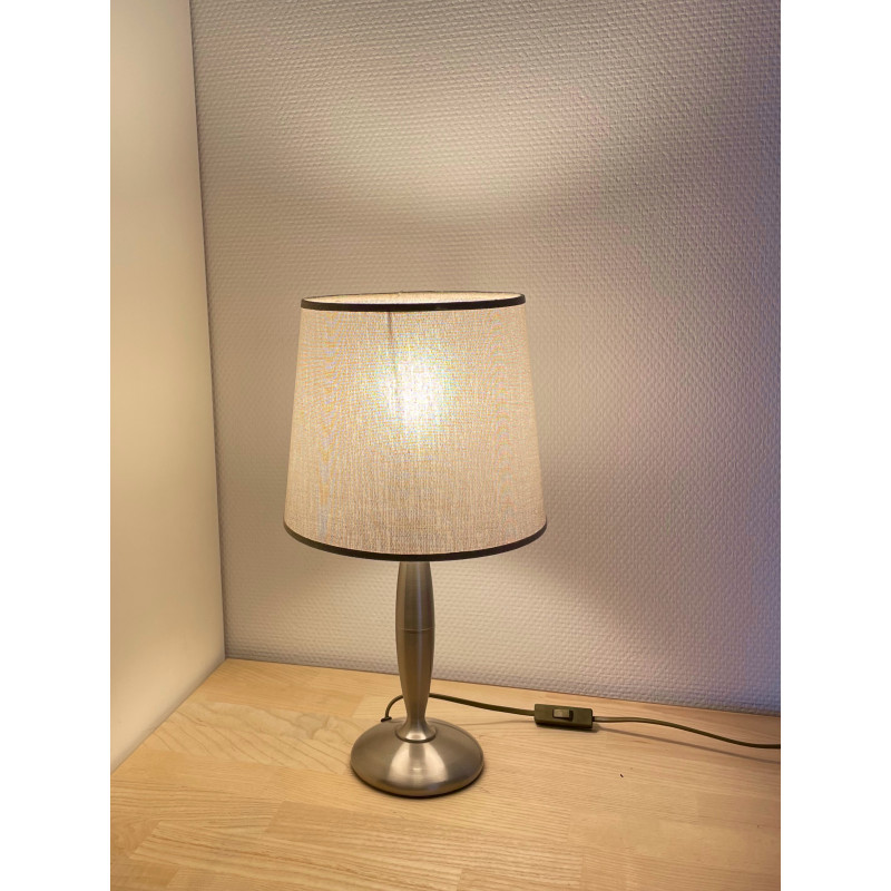 Lampe de chevet Gris irisé or