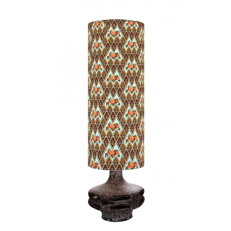 Lampshade Lucille H75 D30cm - 70's fabric