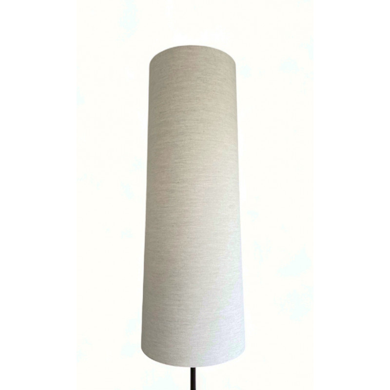 Abat-jour H80 D30 d25 au tissu lin naturel