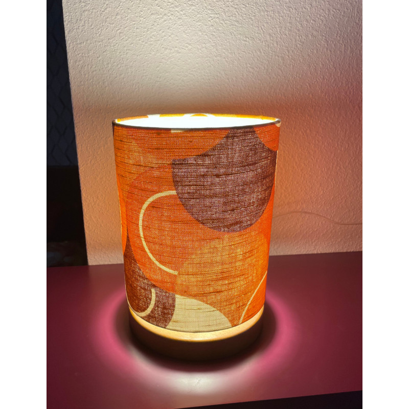 Desklamp  Lamp'angel Manege H28 D20cm - mid-century fabric
