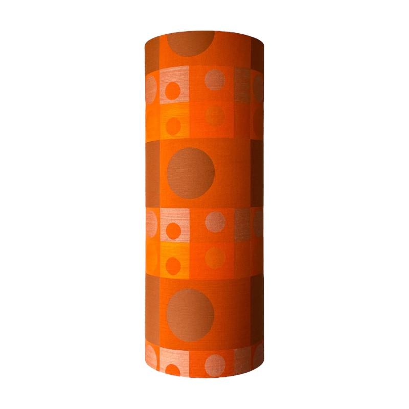 Lampshade Orangeade  H78 D30cm - 70's fabric