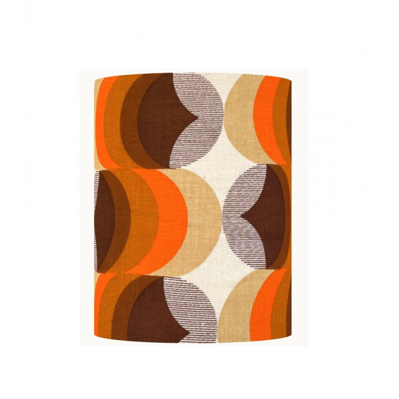 Lampshade Bat H23 D20cm mid-century fabric