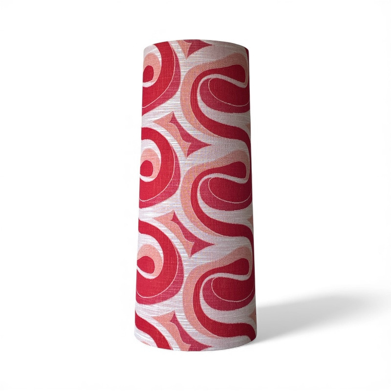 Lampshade Sinueuse H80 D35 D30cm - vintage fabric