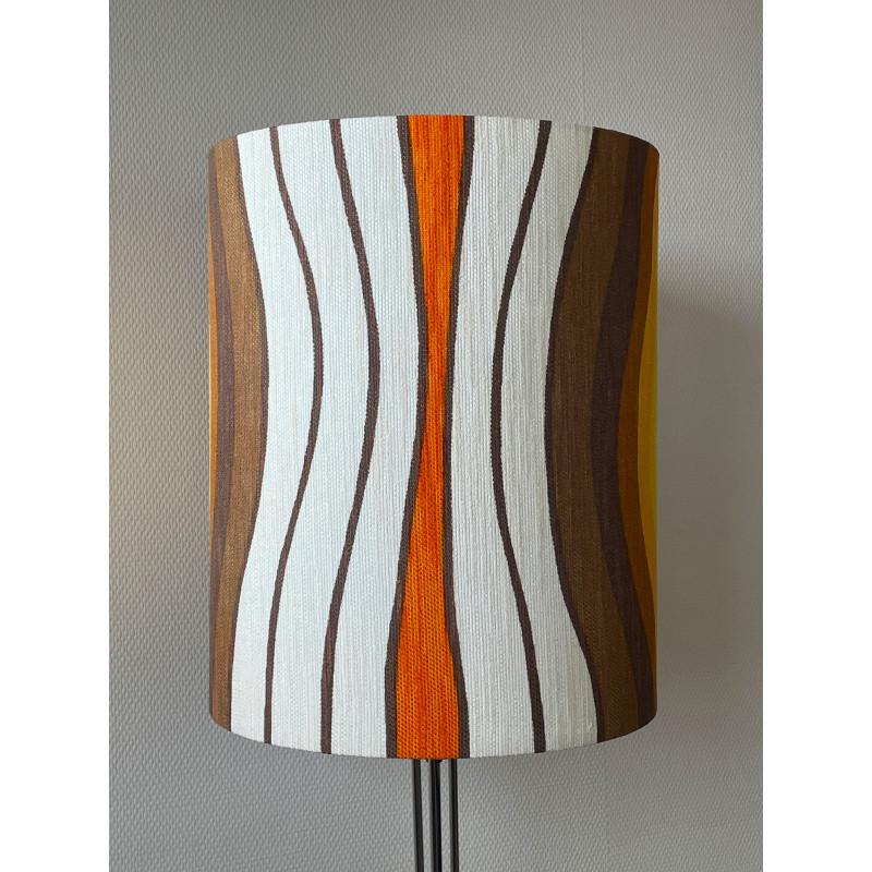 Abat-jour Nervure H50 D40 - tissu vintage