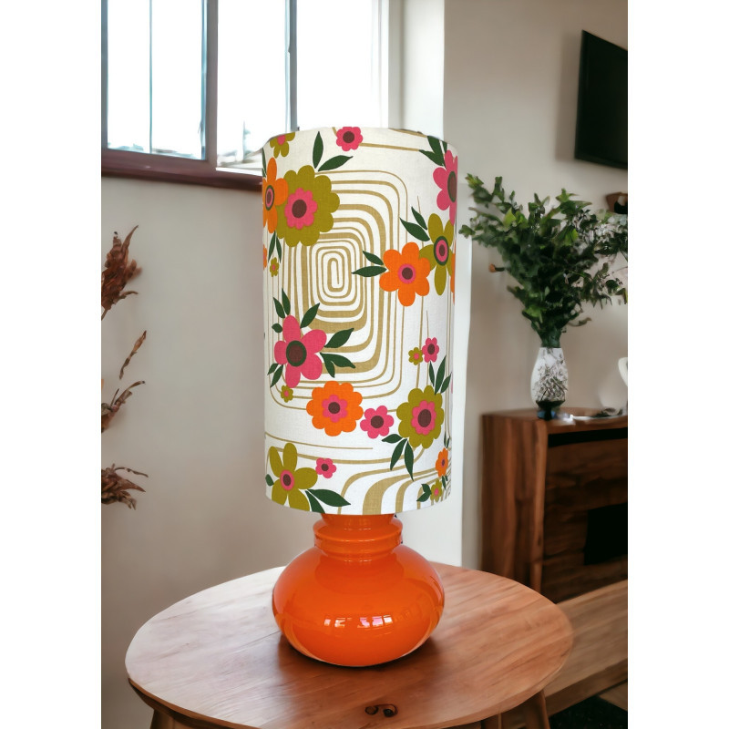 Lampshade Cantuta  H40 D20cm - vintage fabric