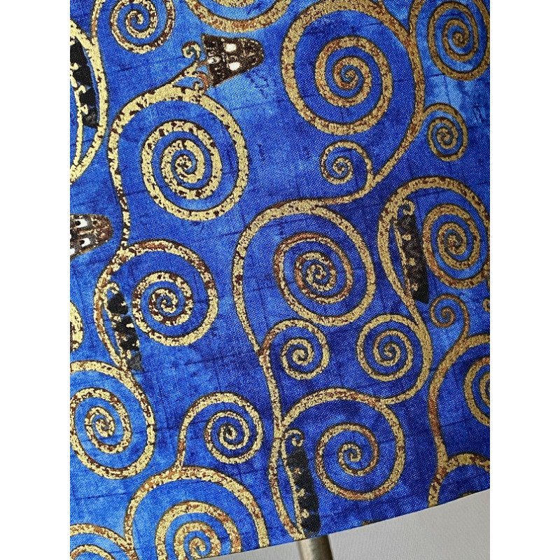 Abat-jour Volutes bleu H30 D40
