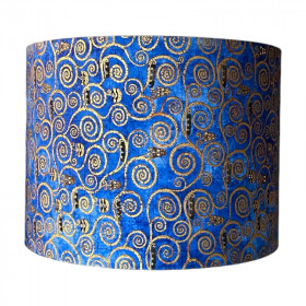 Lampshade Volutes blue H30 D40cm