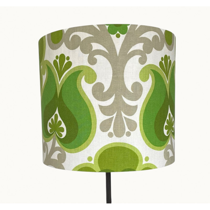 Abat-jour Chardon vert H30 D35 - tissu vintage Abat-jour Chardon vert H30 D35 - tissu vintage