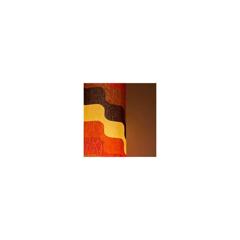 Lampshade « Vibration » H55 D26cm - mid-century fabric