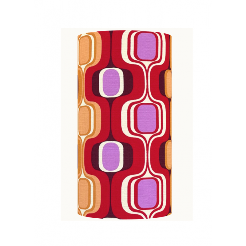 Lampshade Tiffany H40 D20cm - 70's fabric