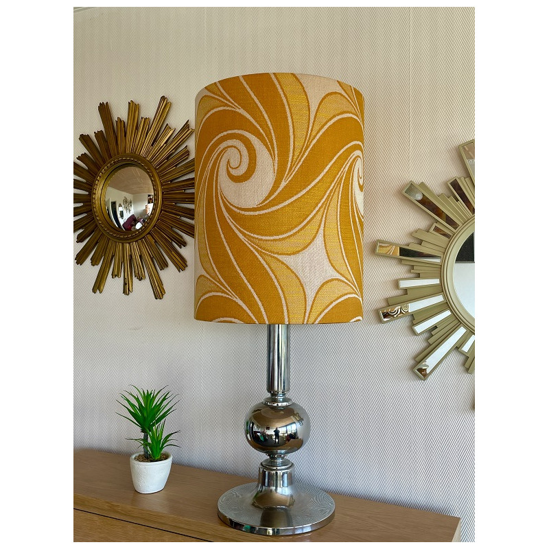 Lampshade Helicoïde H45cm D35cm - mid century fabric