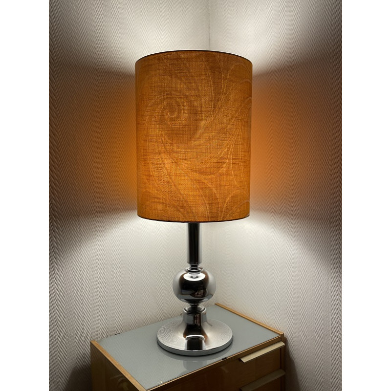 Abat-jour Hélicoïde H45 D35 - tissu époque 70