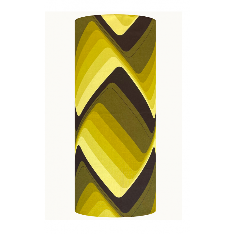 Lampshade Up & Down green H80 D35cm - mid-century fabric