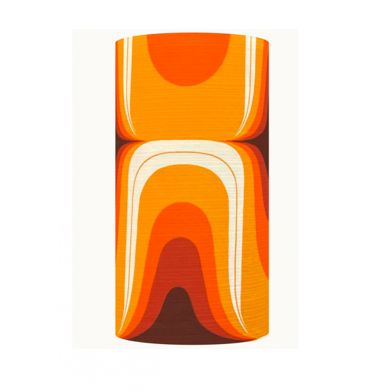 Lampshade Pin up H50 D25cm - 70's fabric Lampshade Pin up H50 D25cm - 70's fabric
