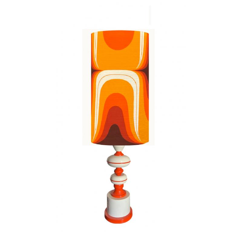 Lampshade Pin up H50 D25cm - 70's fabric