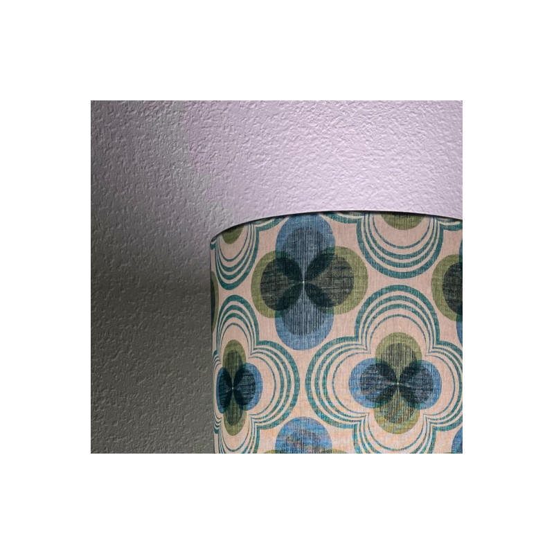 Lampshade Circus H50 D33cm  - mid-century style fabric