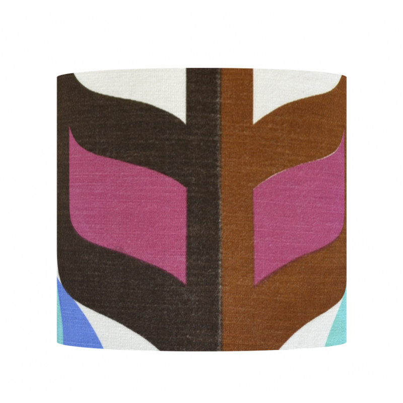 Abat-jour Stratos H38 D38 - tissu vintage 1970's Abat-jour Stratos H38 D38 - tissu vintage 1970's