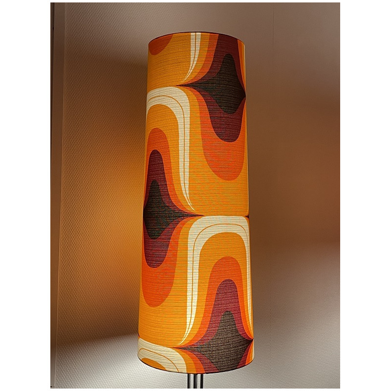 Lampshade Pin up H80 D30 d25cm - 70's fabric