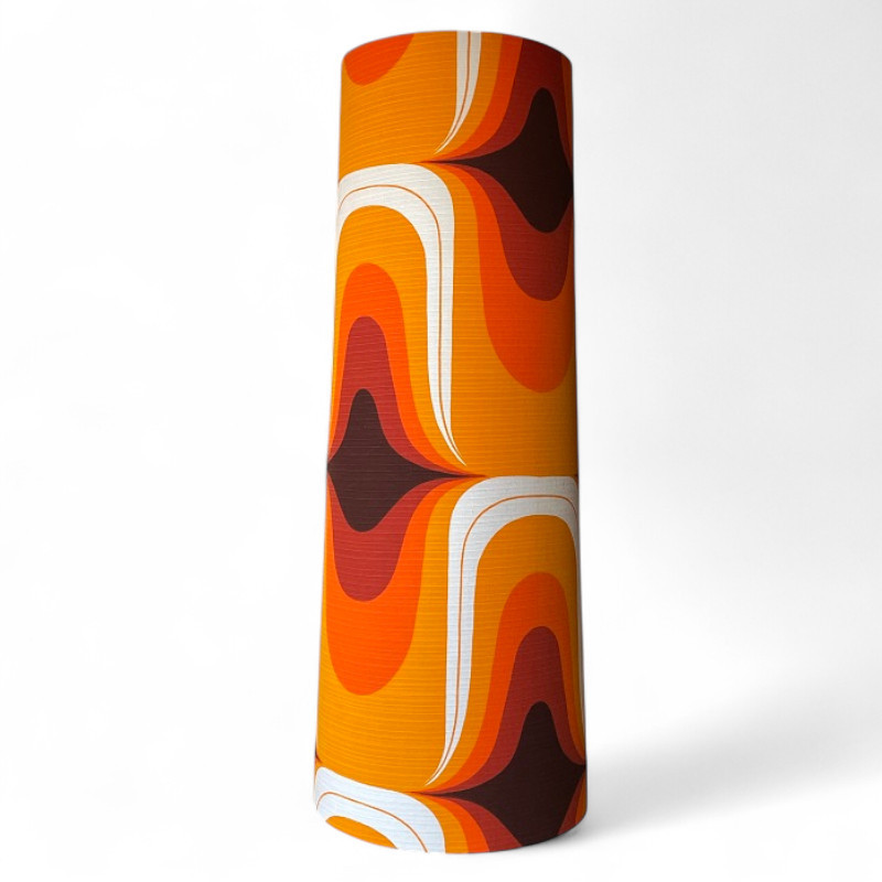 Lampshade Pin up H80 D30 d25cm - 70's fabric