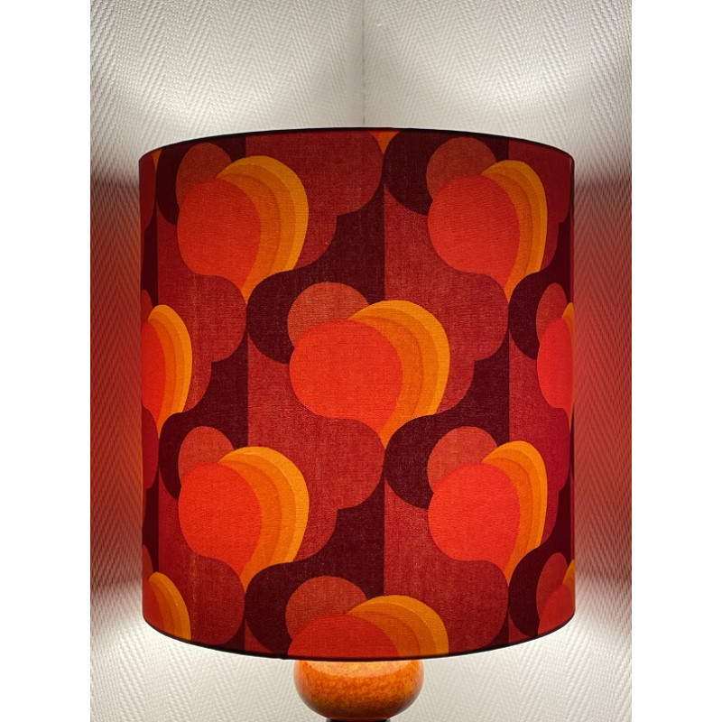 Lampe céramique orange Orangeraie - vintage belle époque Lampe céramique orange Orangeraie - vintage belle époque