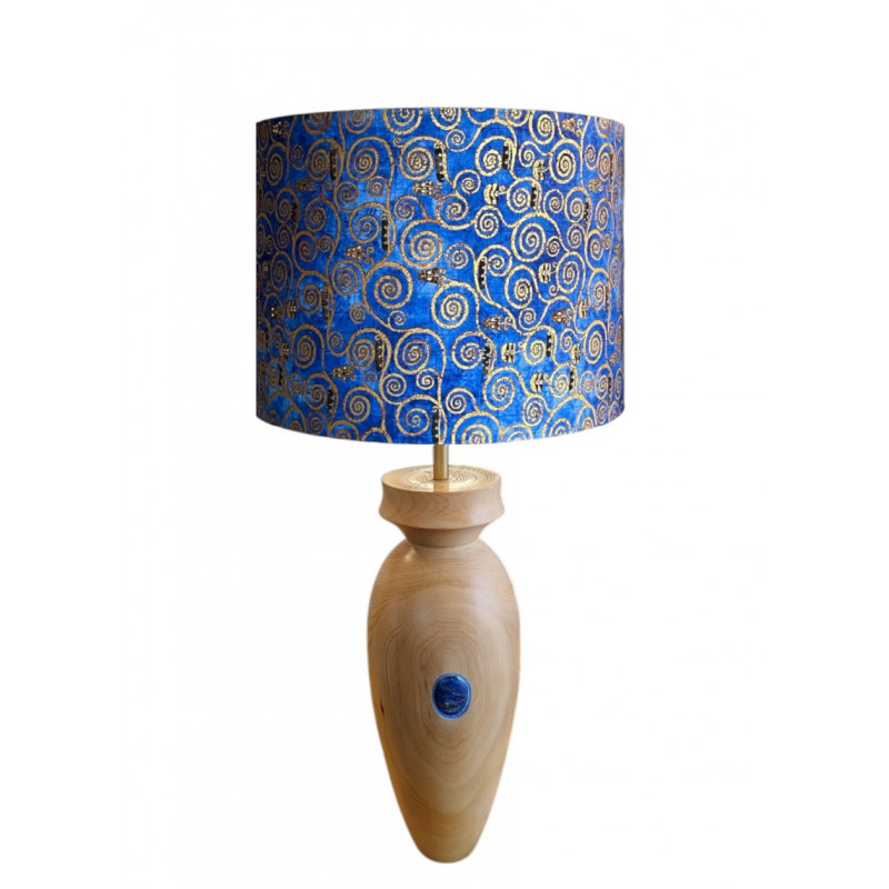 Lampshade Volutes blue H30 D40cm Lampshade Volutes blue H30 D40cm