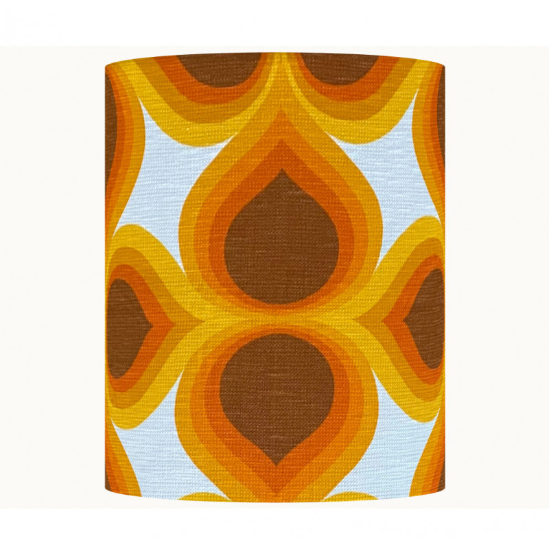 Lampshade Sunrich H45 D35cm -  70's fabric Lampshade Sunrich H45 D35cm -  70's fabric